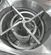 Смеситель ленточный с вертикальной разнонаправленной двухспиральной мешалкой